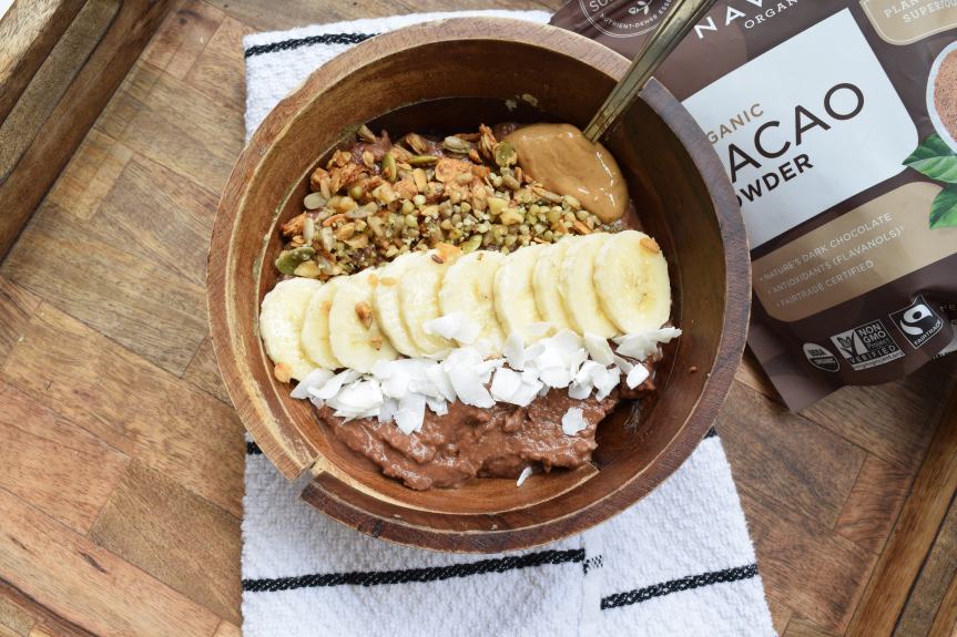 Cacao Peanut Butter Smoothie Bowl
